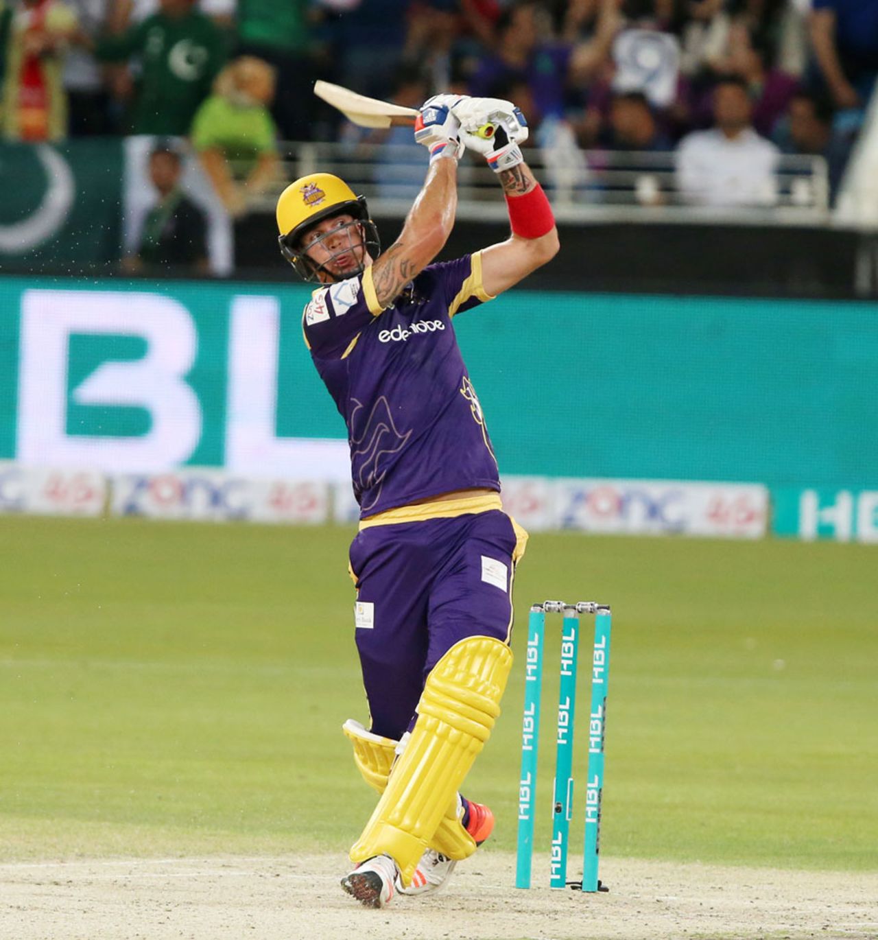 Kevin Pietersen goes over the top, Islamabad United v Quetta Gladiators, PSL final, Dubai, February 23, 2016