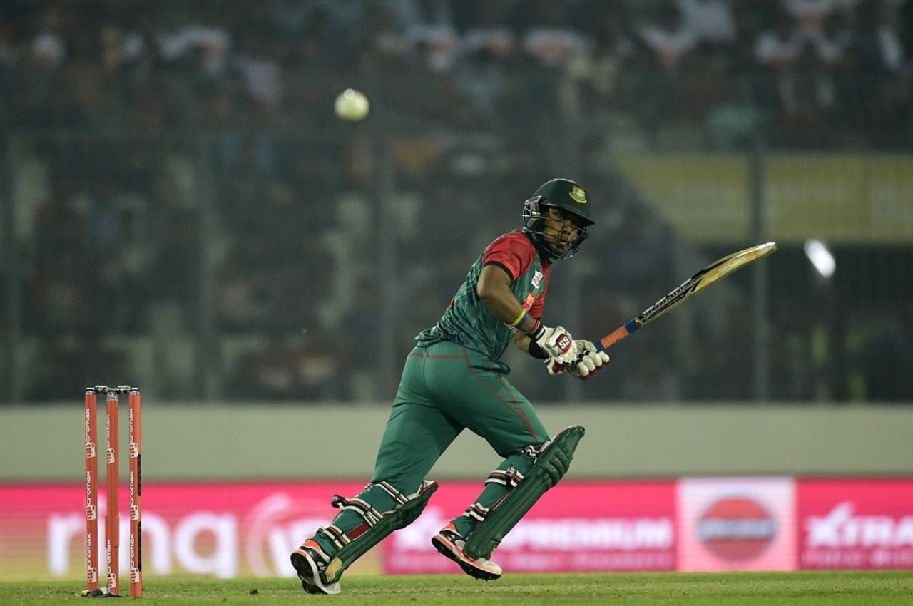 Sabbir Rahman played a brisk knock, Bangladesh v India, Asia Cup 2016, Mirpur, February 24, 2016