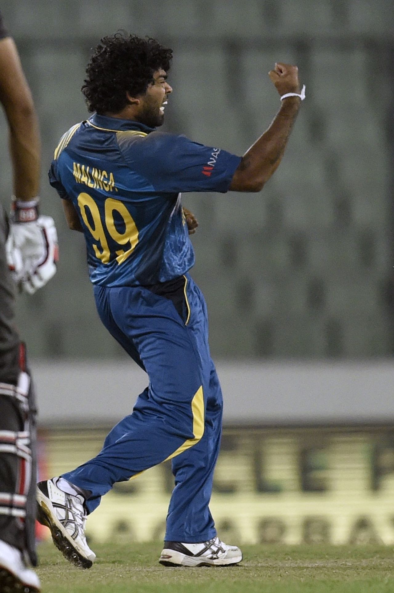 Lasith Malinga picked up a wicket off the first ball of UAE's chase, Sri Lanka v UAE, Asia Cup 2016, Mirpur, February 25, 2016