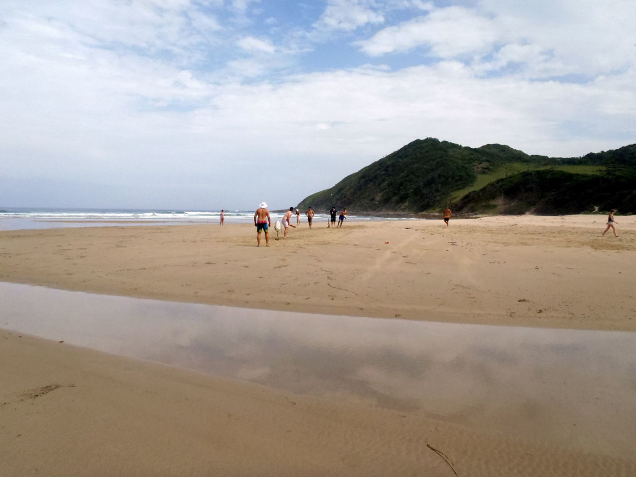 <b>Craig Angus:</b> Playing cricket at Mtonga Bay, an extremely remote beach in the Transkei district of the Eastern Cape, South Africa 