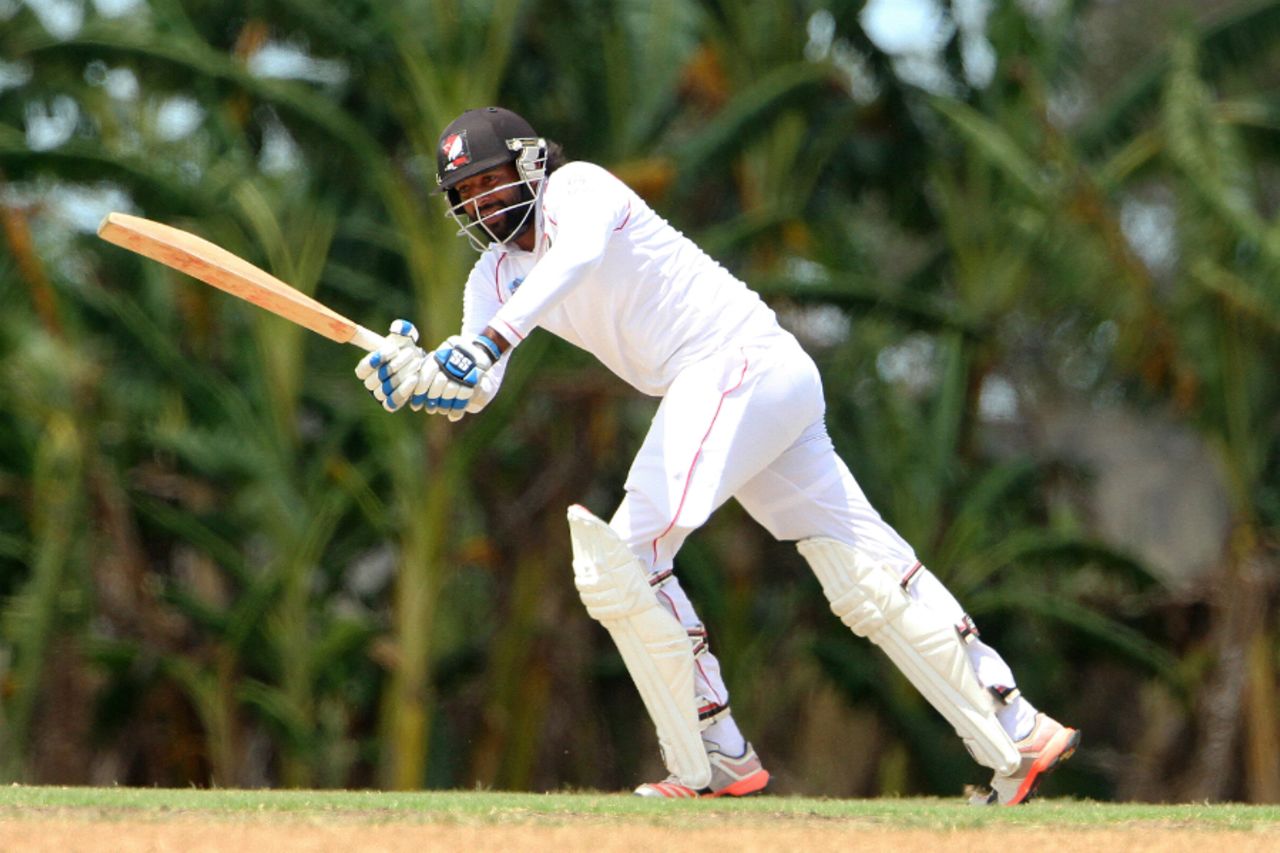 Imran Khan made 82 from the top of the order for Trinidad & Tobago, Trinidad & Tobago v Leeward Islands, Regional 4-Day Tournament, Couva, 2nd day, February 27, 2016 