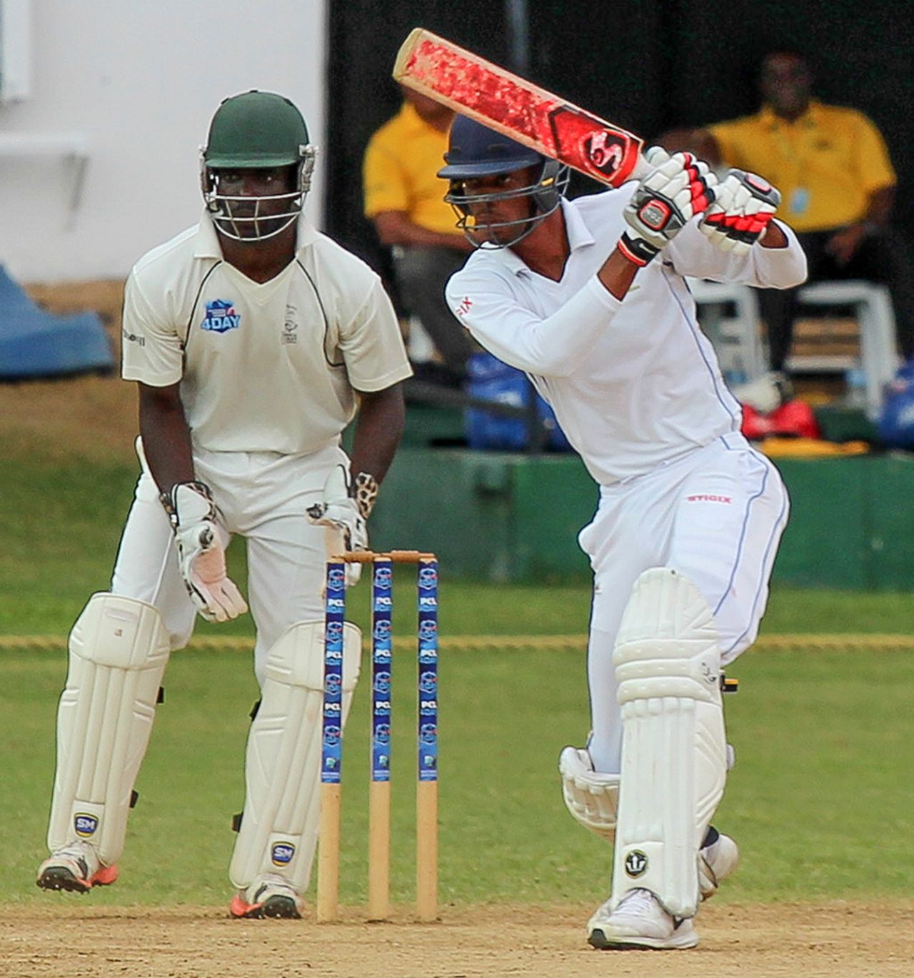 Roston Chase saw Barbados home with an unbeaten 35, Trinidad & Tobago v Leeward Islands, Regional 4-Day Tournament, 3rd day, Couva, February 28, 2016