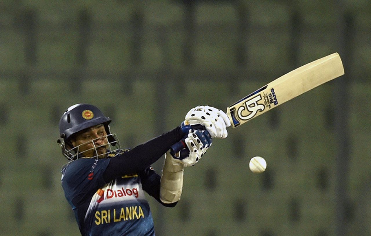 Tillakaratne Dilshan struck a 16-ball 18, India v Sri Lanka, Asia Cup 2016, Mirpur, March 1, 2016