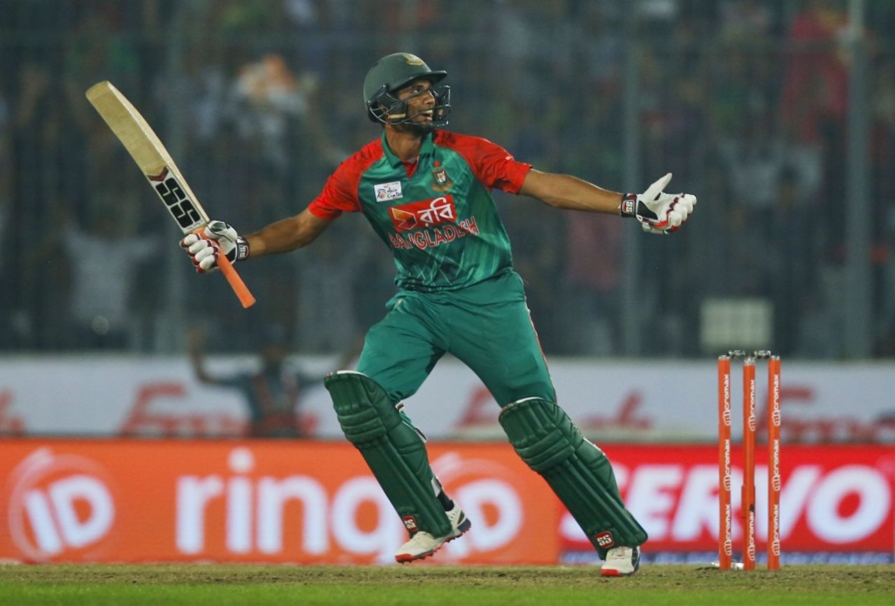Mahmudullah hit the winning runs for Bangladesh, Bangladesh v Pakistan, Asia Cup 2016, Mirpur, March 2, 2016