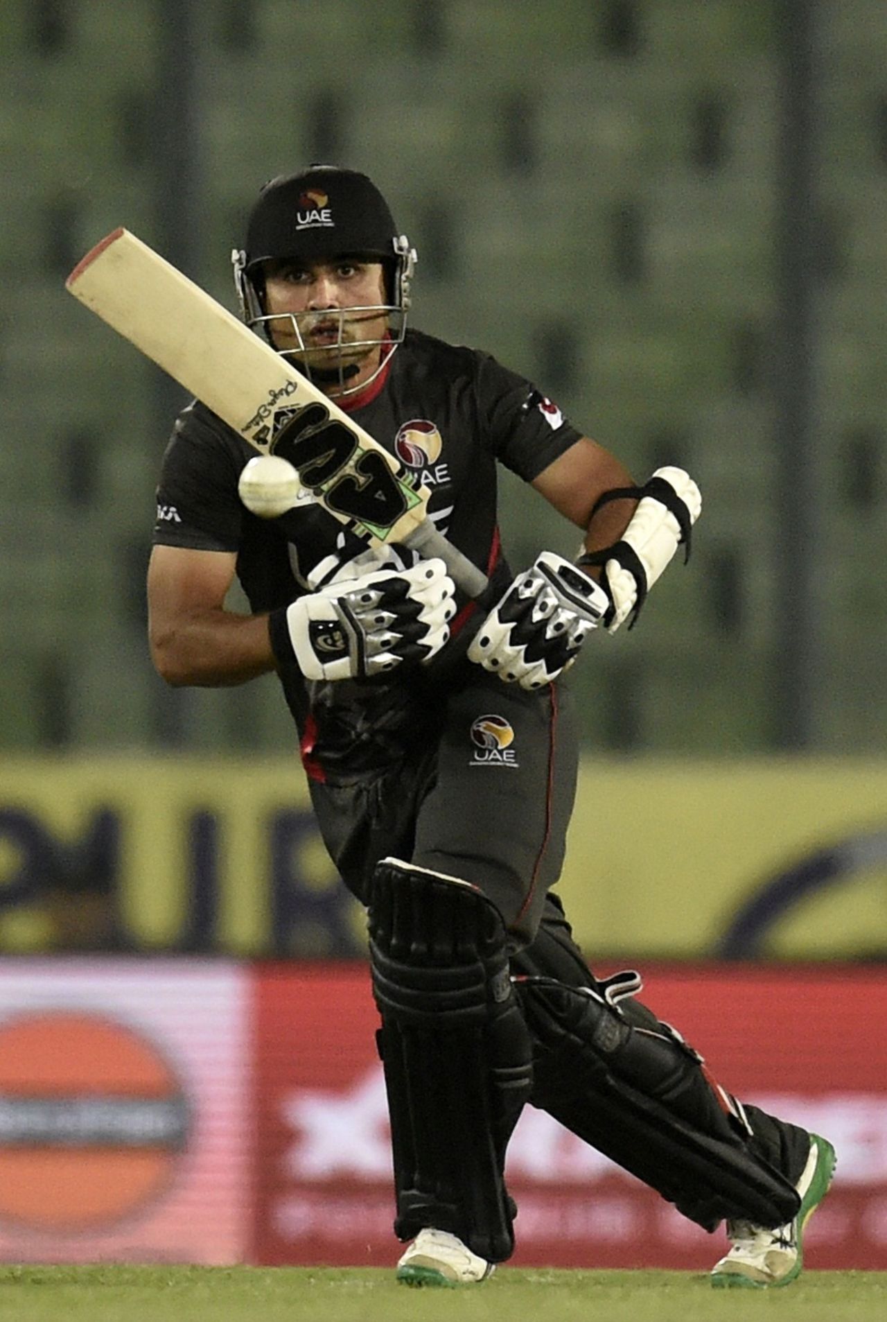 Shaiman Anwar provided some resistance for UAE, India v UAE, Asia Cup 2016, Mirpur, March 3, 2016