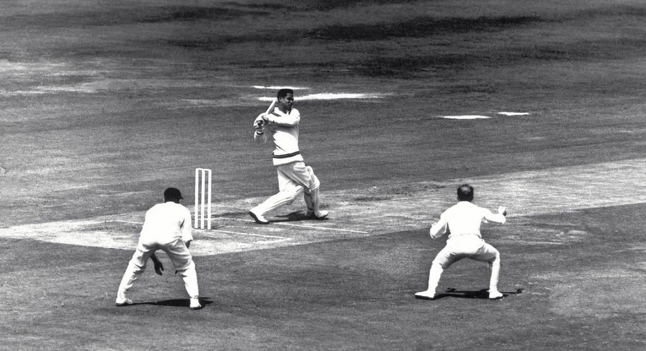 Garry Sobers pulls, England v West Indies, 2nd Test, Lord's, 1st day, June 20, 1963