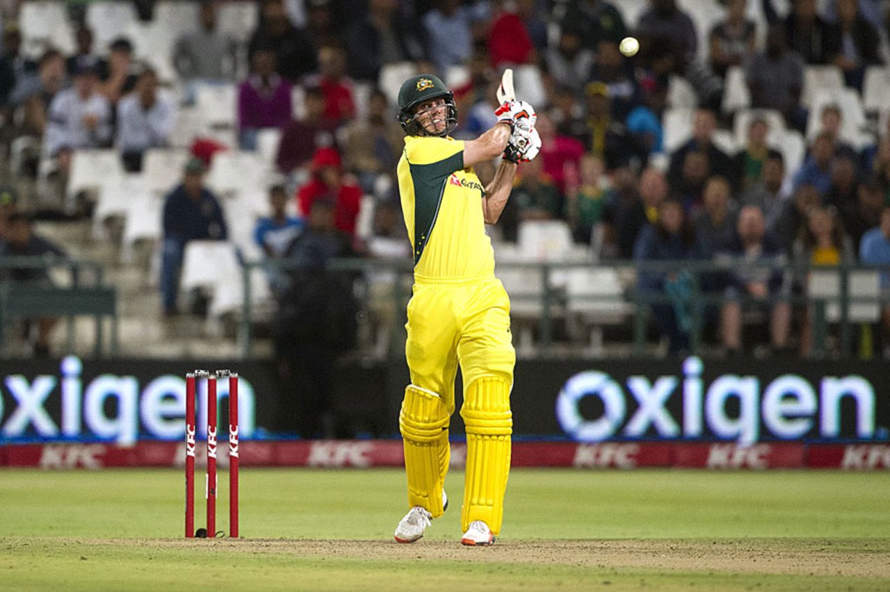 Mitchell Marsh hits the runs to seal the series, South Africa v Australia, 3rd T20, Cape Town, March 9, 2016