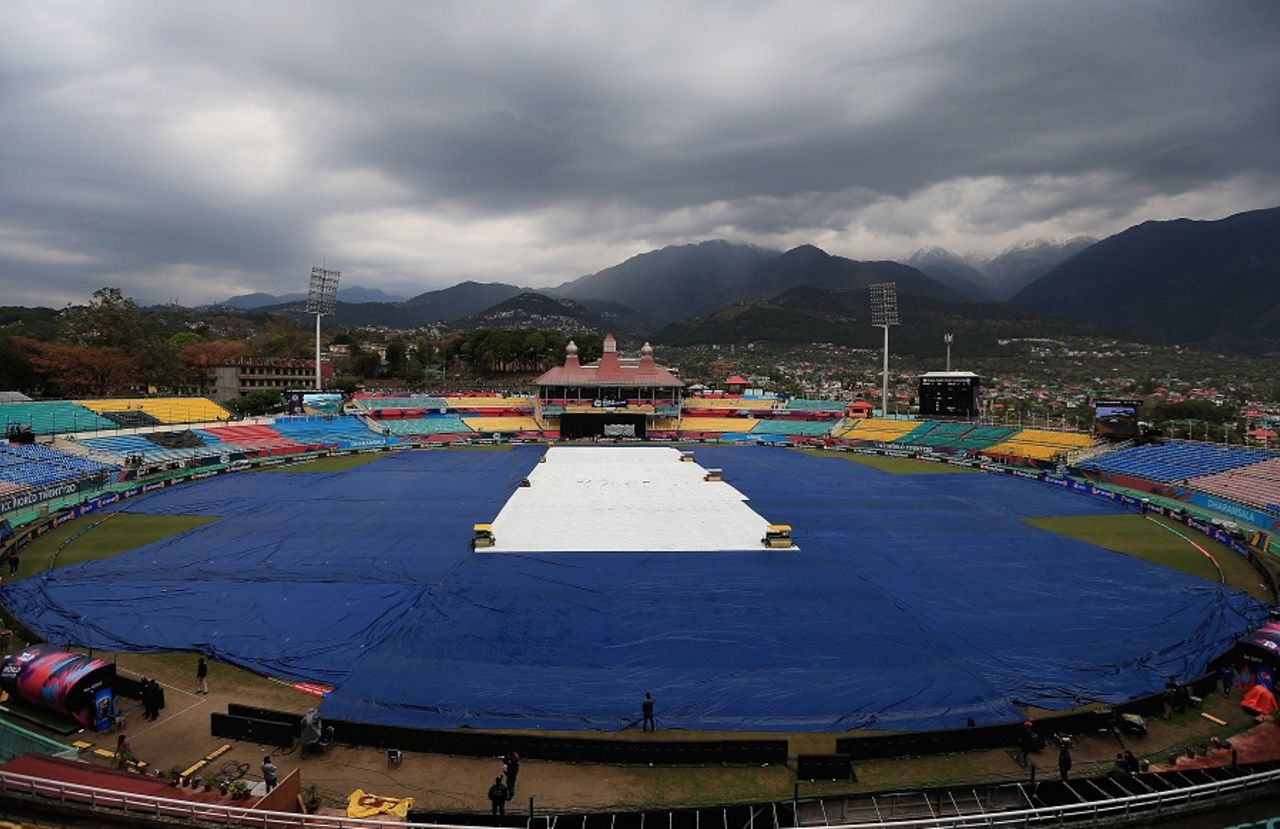 Rain delayed the start of the match, Netherlands v Oman, World T20 qualifier, Group A, Dharamsala, March 11, 2016