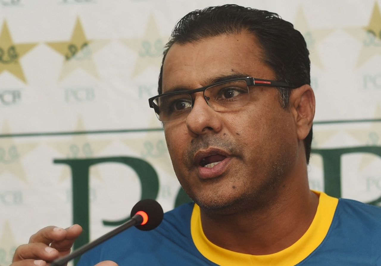 Waqar Younis speaks to the media, Lahore, March 11, 2016