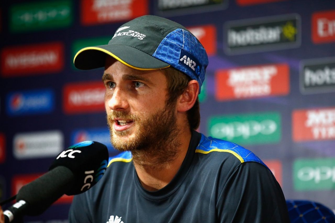 Kane Williamson addresses the media on the eve of the match, India v New Zealand, World T20 2016, Group 2, Nagpur, March 14, 2016