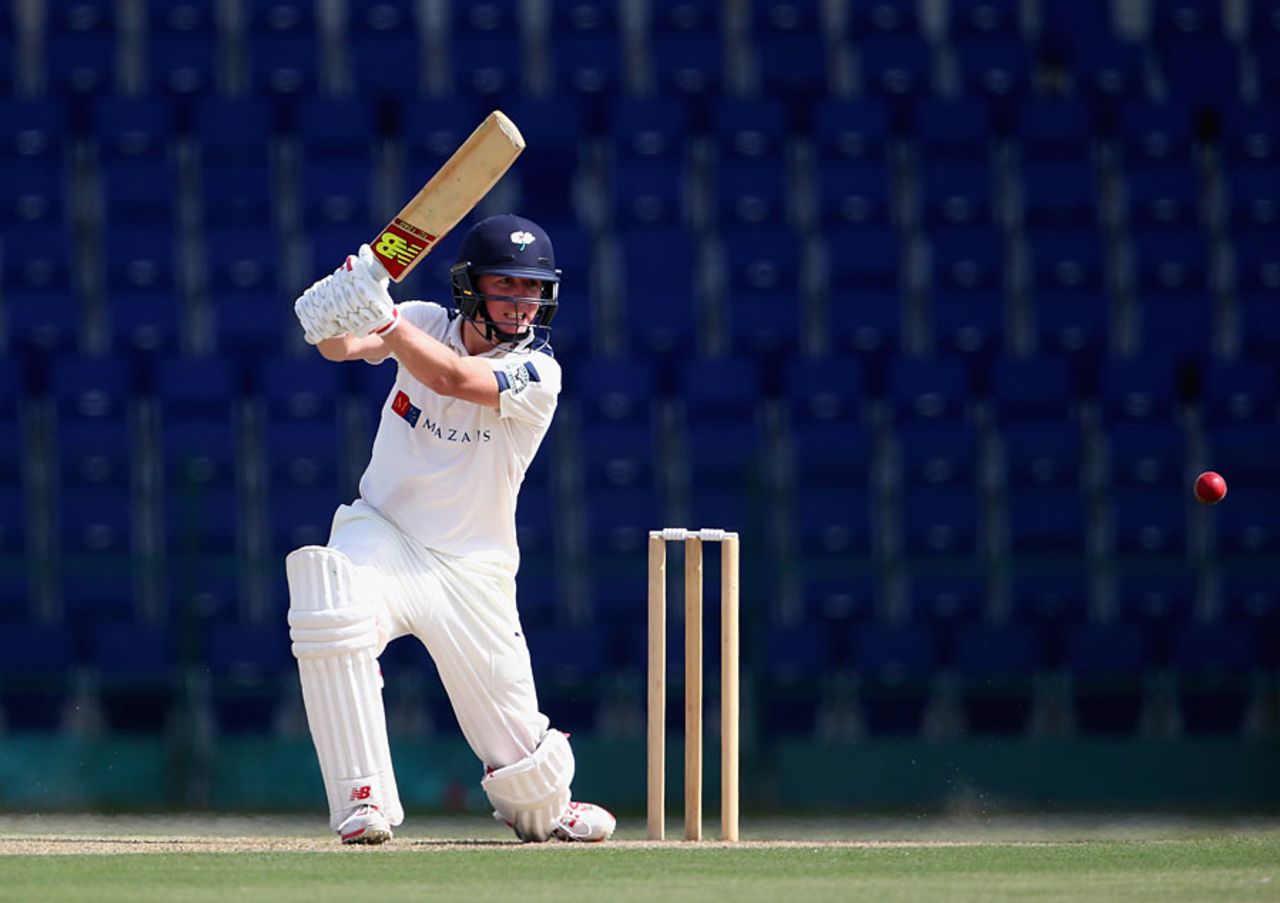 Gary Ballance rescued Yorkshire with a century, MCC v Yorkshire, Champion County Match, Abu Dhabi, March 20, 2016