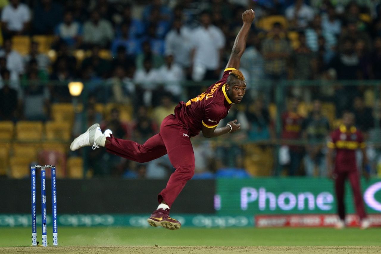 Spot the shoe(s): Andre Russell has set the standard for style in the World T20, Sri Lanka v West Indies, World T20 2016, Group 1, Bangalore, March 20, 2016