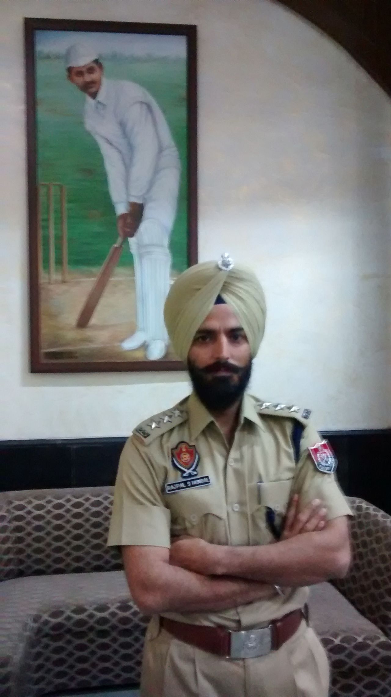 Rajpal Singh, a former India hockey captain, now works with Punjab Police, Mohali, March 21, 2016