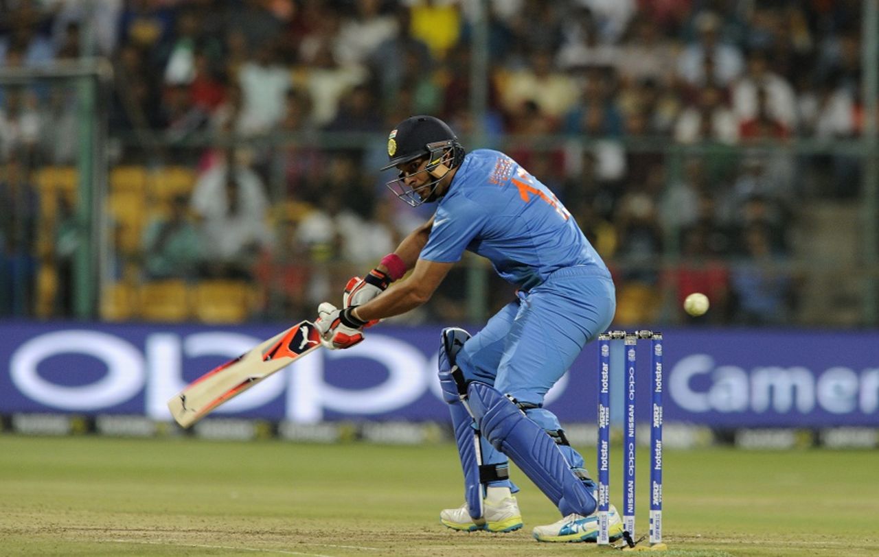 Yuvraj Singh could manage just 3 from 6 balls, India v Bangladesh, World T20 2016, Group 2, Bangalore, March 23, 2016