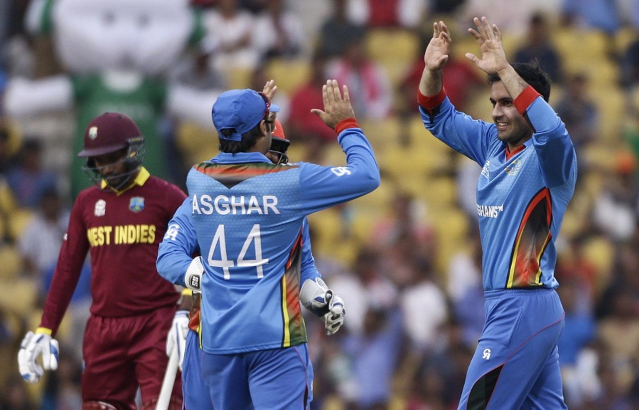 Mohammad Nabi picked up two wickets, Afghanistan v West Indies, World T20 2016, Group 1, Nagpur, March 27, 2016