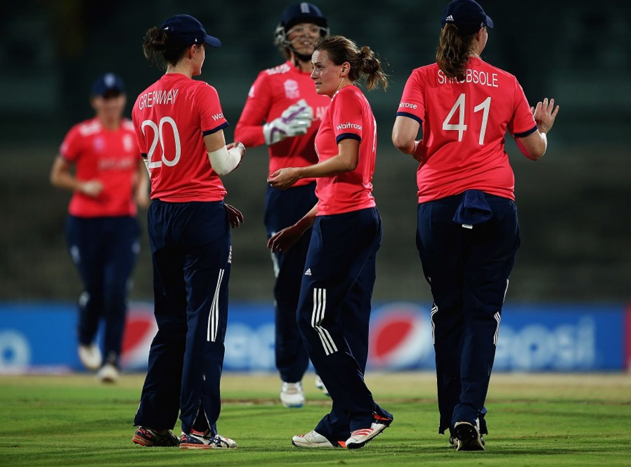 Laura Marsh took three wickets, England v Pakistan, Women's World T20 2016, Group B, Chennai, March 27, 2016