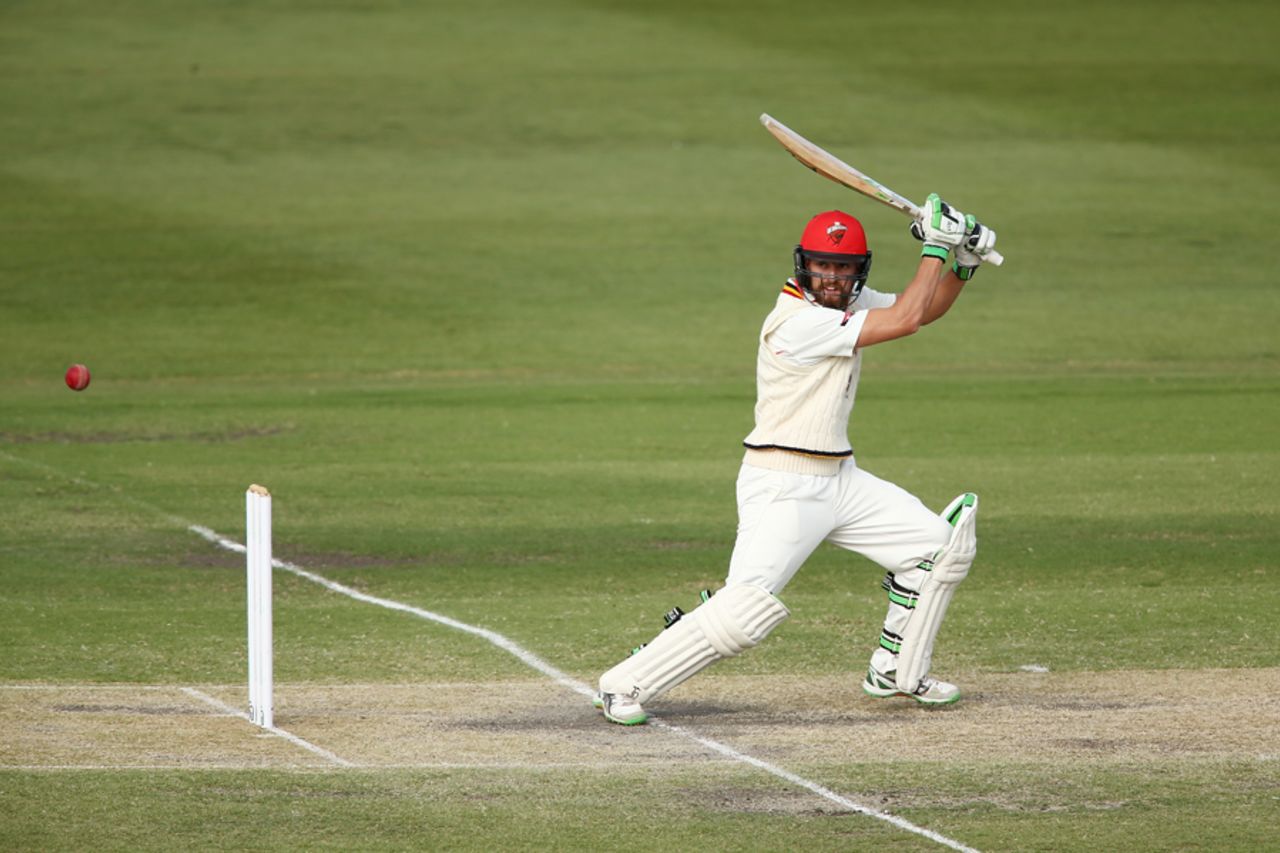 Alex Ross cuts behind square, South Australia v Victoria, Sheffield Shield Final, Adelaide, third day, March 28, 2016