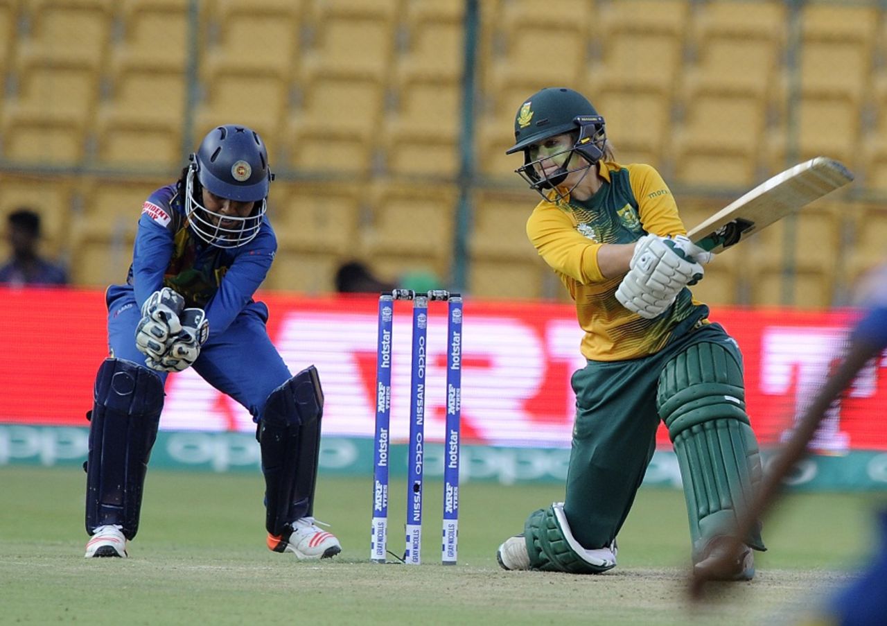 Dane van Niekerk scored 24, South Africa v Sri Lanka, Women's World T20 2016, Group A, Bangalore, March 28, 2016