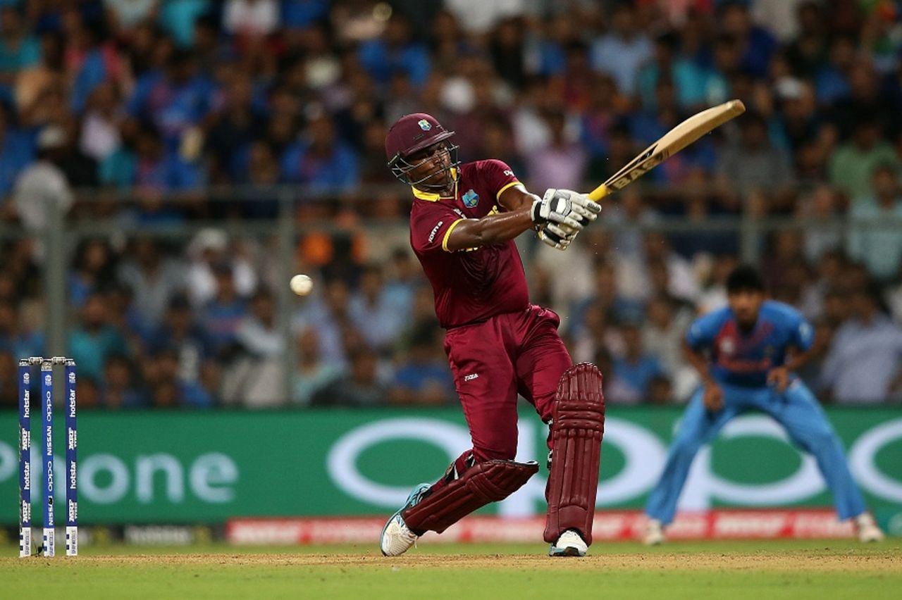 Johnson Charles made a brisk fifty, India v West Indies, World T20 2016, semi-final, Mumbai, March 31, 2016