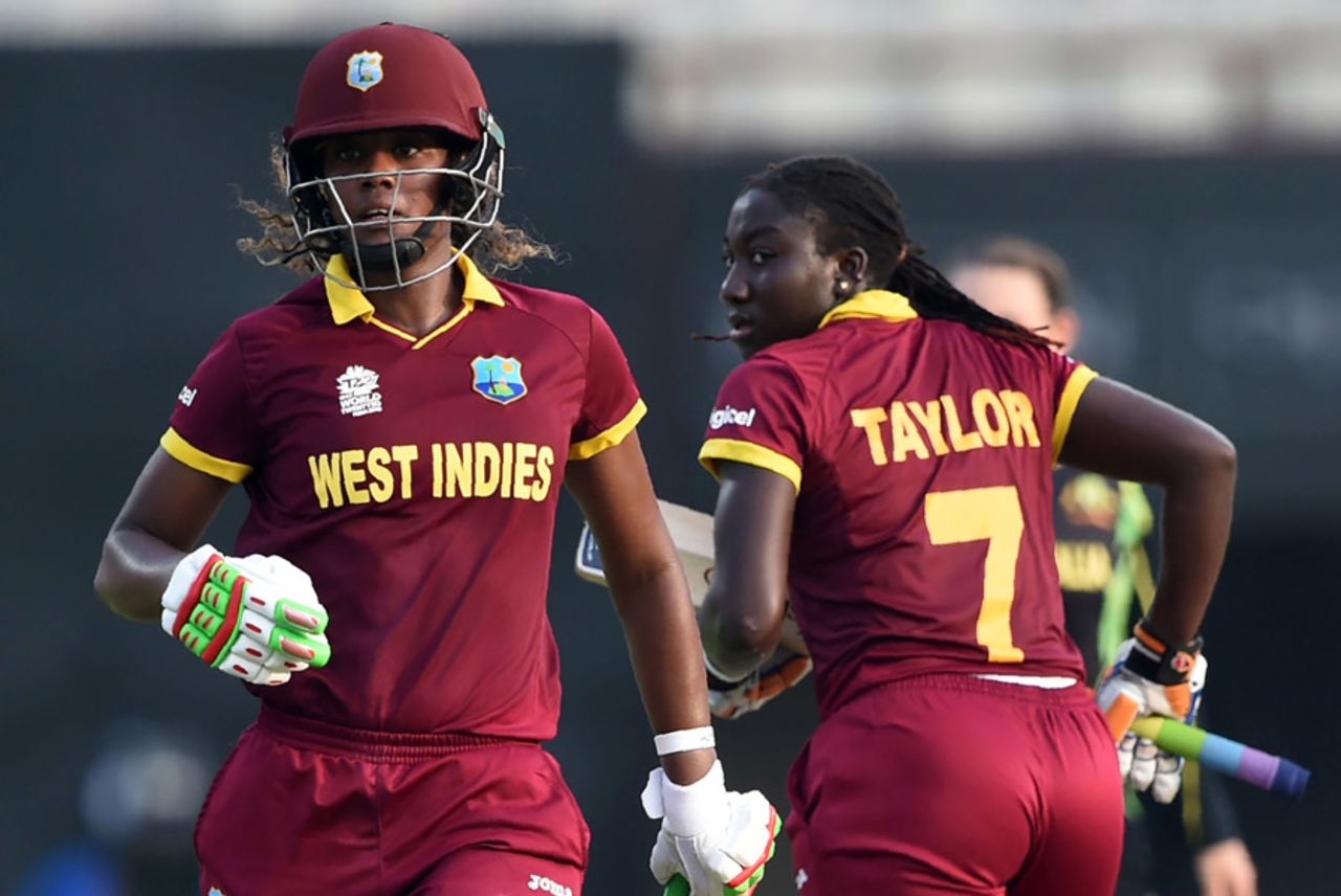 Stafanie Taylor and Hayley Matthews shared a 120-run opening partnership, Australia v West Indies, Women's World T20, final, Kolkata, April 3, 2016