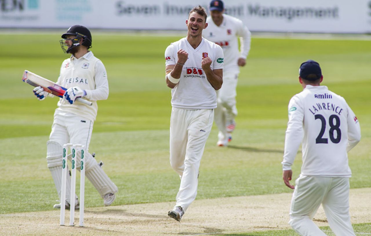 Matt Dixon made a mark on his Championship debut, Essex v Gloucestershire, Specsavers County Championship, Division Two, Chelmsford, 1st day, April 10, 2016