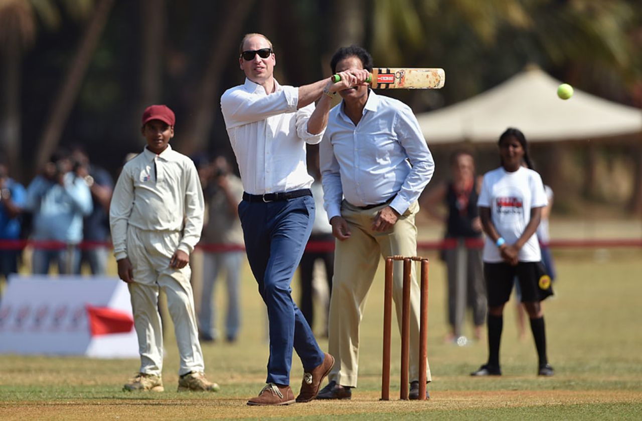 The Duke of Cambridge has a bat, Mumbai, April 10, 2016