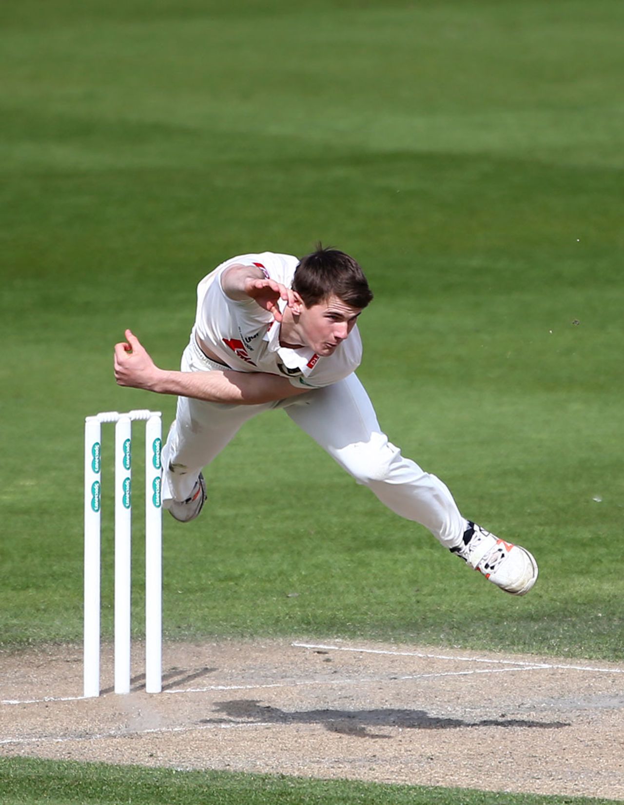 Plenty of effort from George Garton, Sussex v Essex, Specsavers County Championship, Division Two, Hove, 2nd day, April 18, 2016