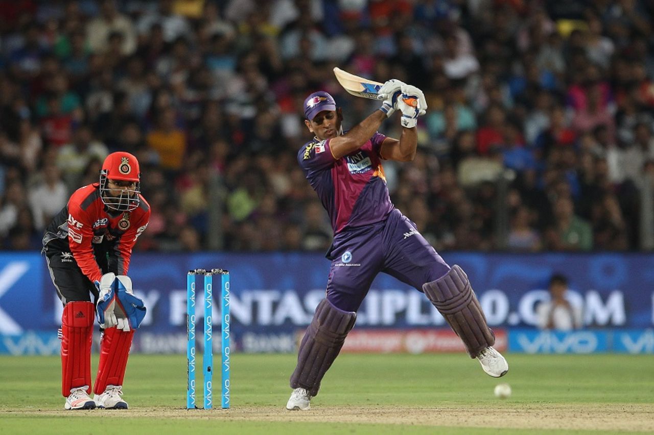 MS Dhoni scored 41 off 38 balls, Rising Pune Supergiants v Royal Challengers Bangalore, IPL 2016, Pune, April 22, 2016