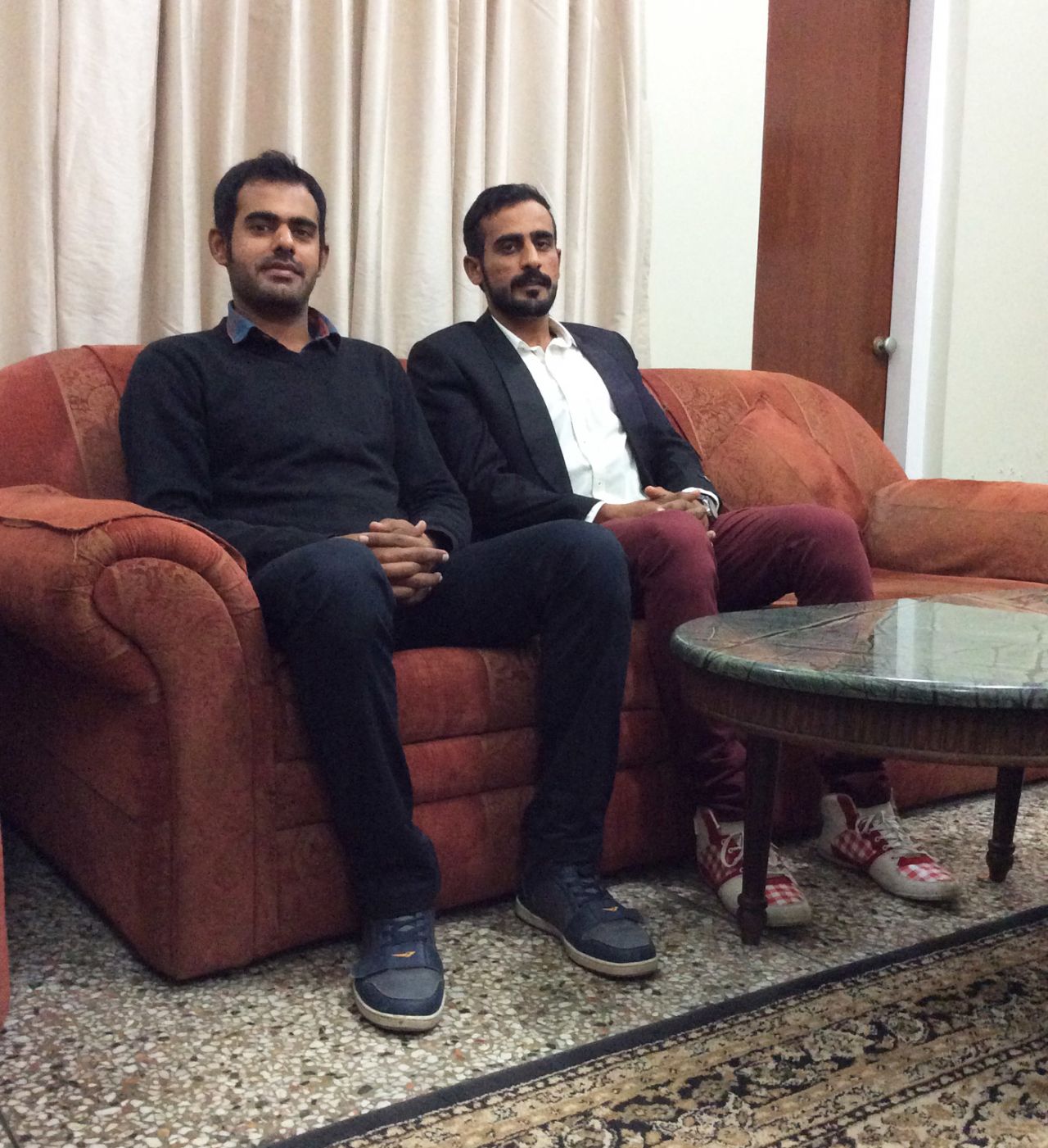 Faisal Mubashir and Rafay Ahmed, cricketing brothers from Rabwah, Pakistan, January 2016