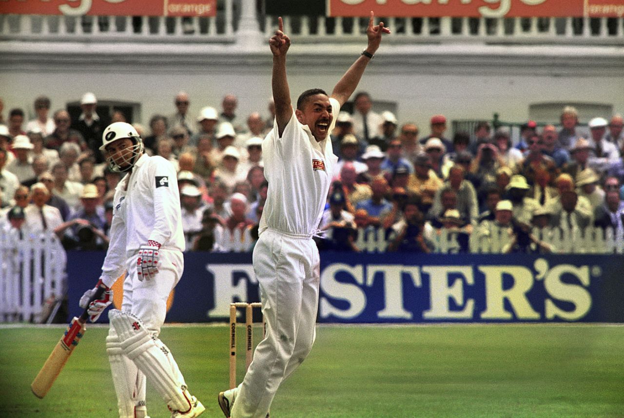 Phil DeFreitas finished with nine wickets in the match, England v New Zealand, 1st Test, Trent Bridge, June 2, 1994