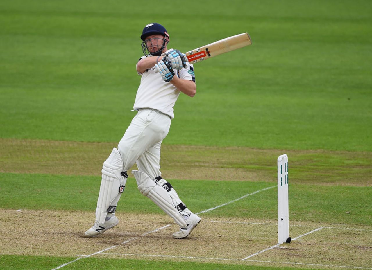 Jonny Bairstow made 29 before being the fourth man out, Nottinghamshire v Yorkshire, County Championship, Division One, Trent Bridge, 2nd day, May 2, 2016
