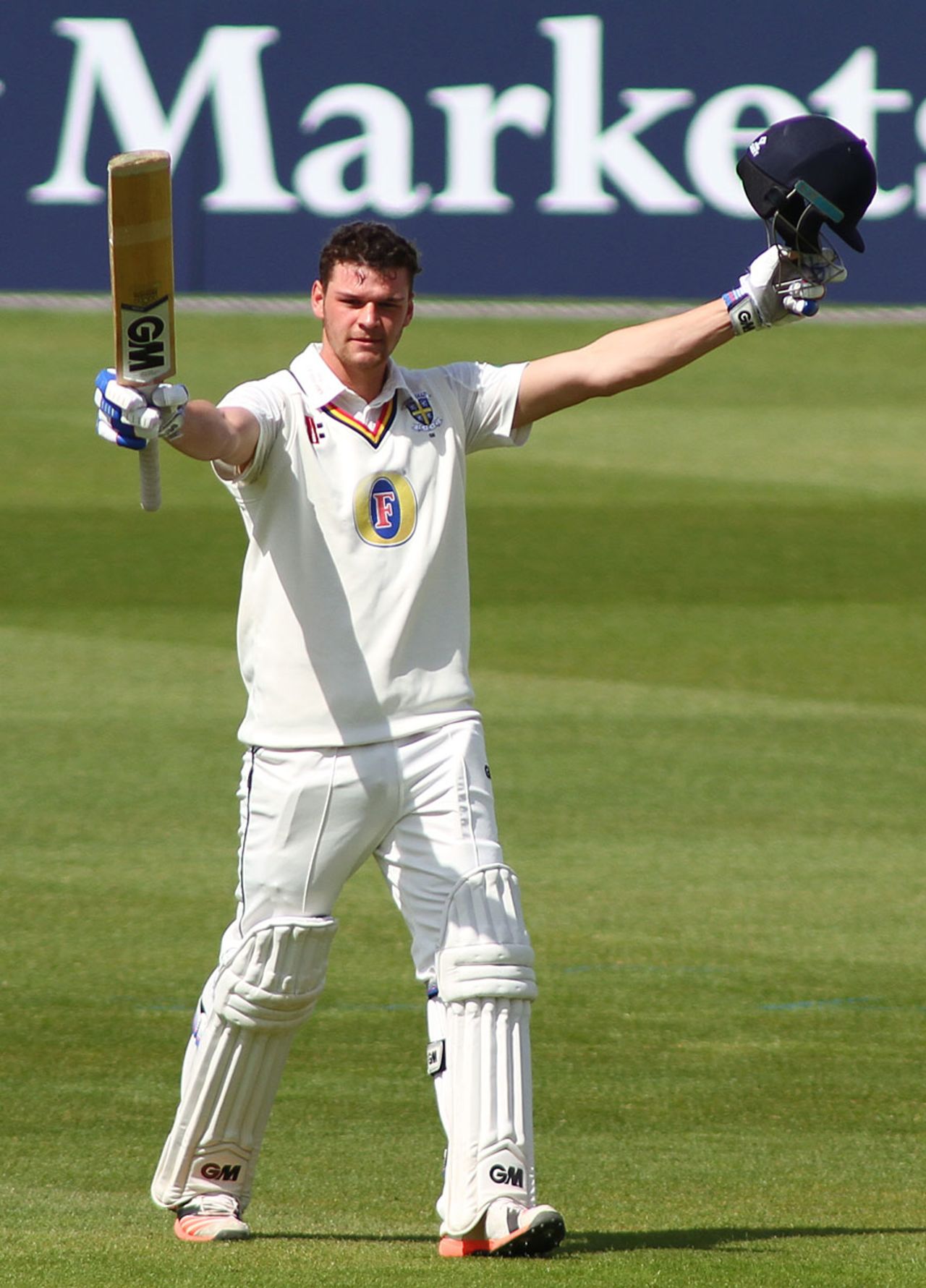 Jack Burnham reached his maiden first-class hundred, Surrey v Durham, County Championship, Division One, The Oval, 3rd day, May 3, 2016