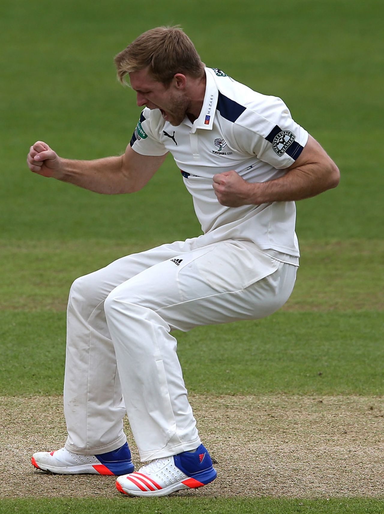 David Willey claimed his first wicket for Yorkshire, Nottinghamshire v Yorkshire, County Championship, Division One, Trent Bridge, 3rd day, May 3, 2016