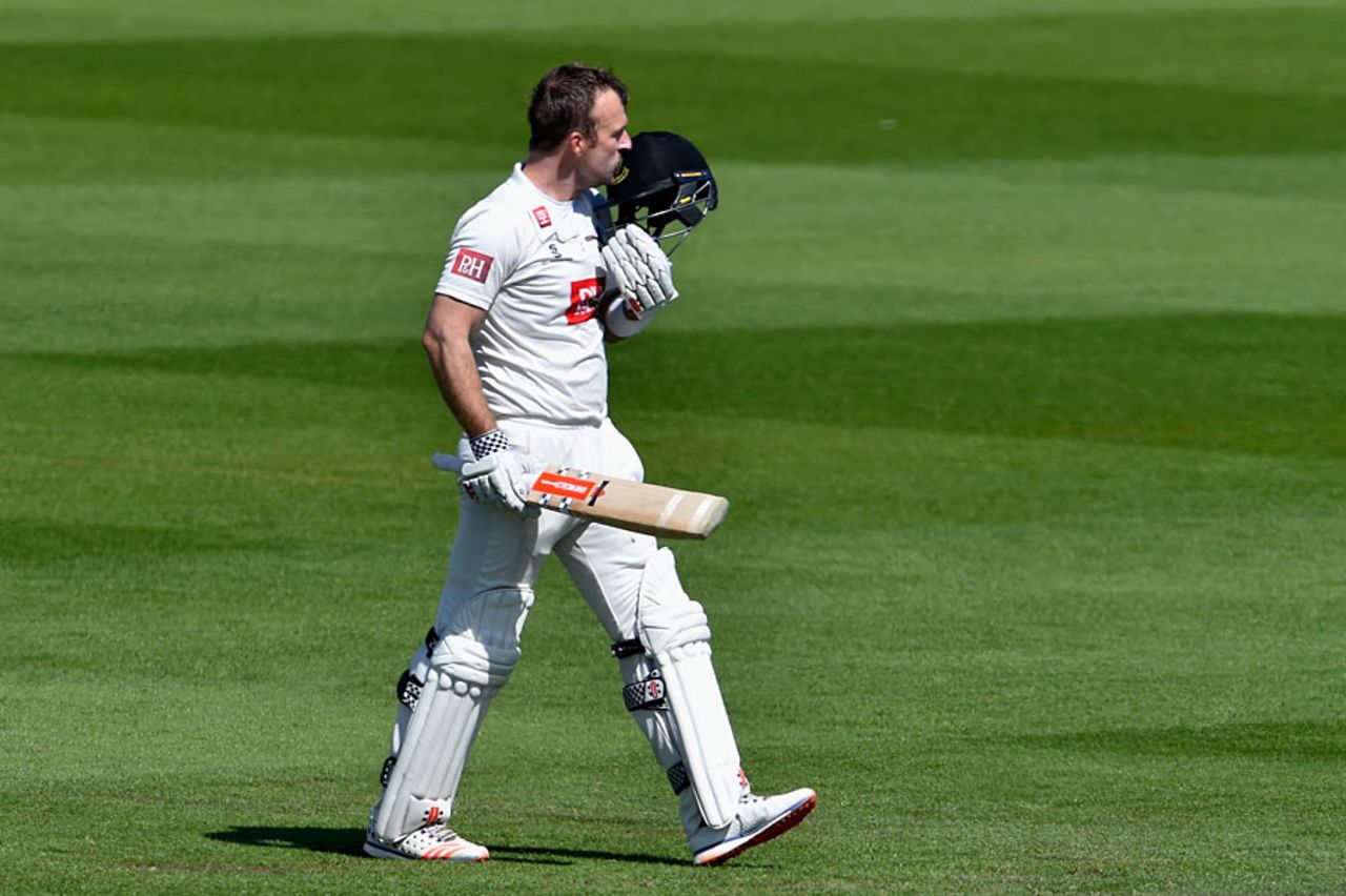 Chris Nash continued his good form with a century, Sussex v Leicestershire, County Championship, Division Two, Hove, 4th day, May 4, 2016