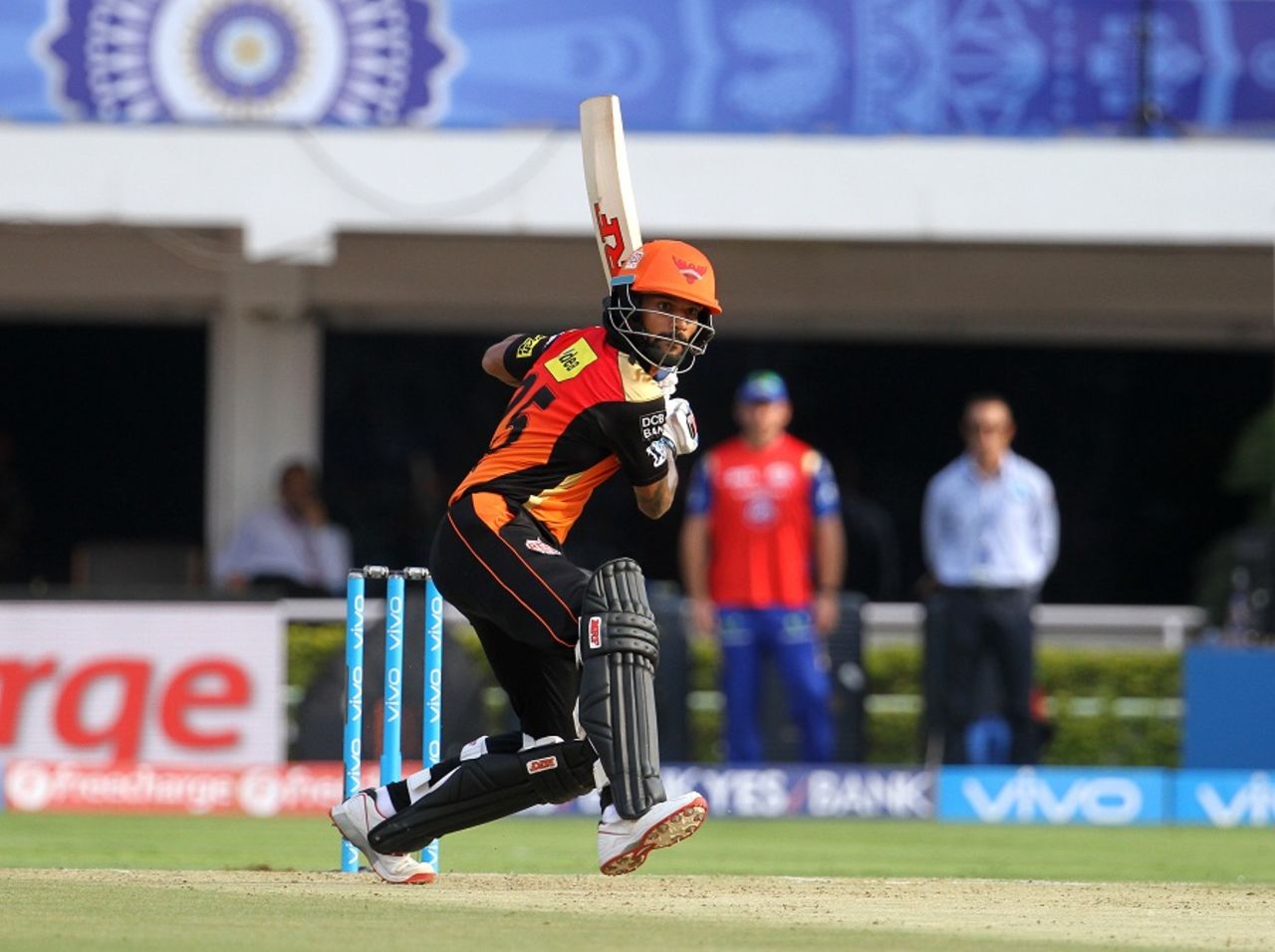 Shikhar Dhawan scored an unbeaten 82 off 57 balls, Mumbai Indians v Sunrisers Hyderabad, IPL 2016, Visakhapatnam, May 8, 2016