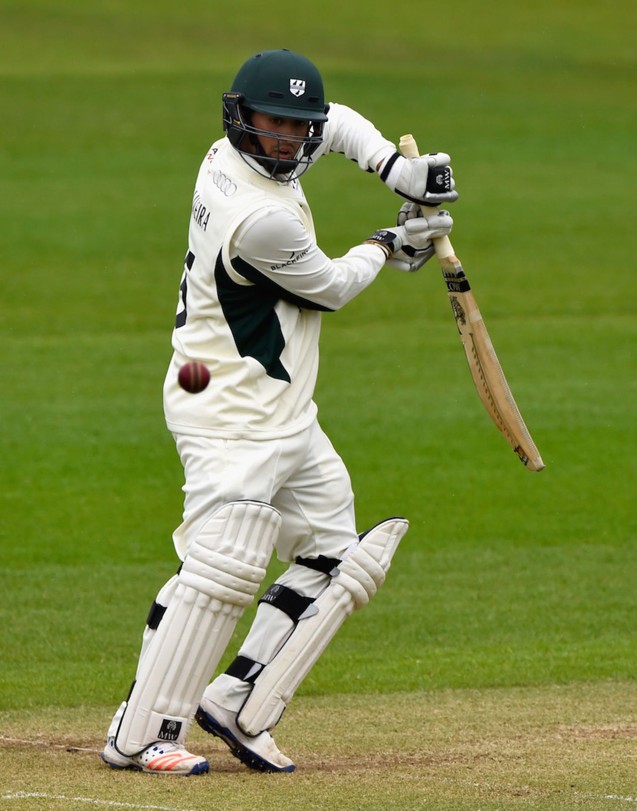 Brett D'Oliveira runs the ball away, Glamorgan v Worcestershire, County Championship, Division Two, Cardiff, 2nd day, May 9, 2016