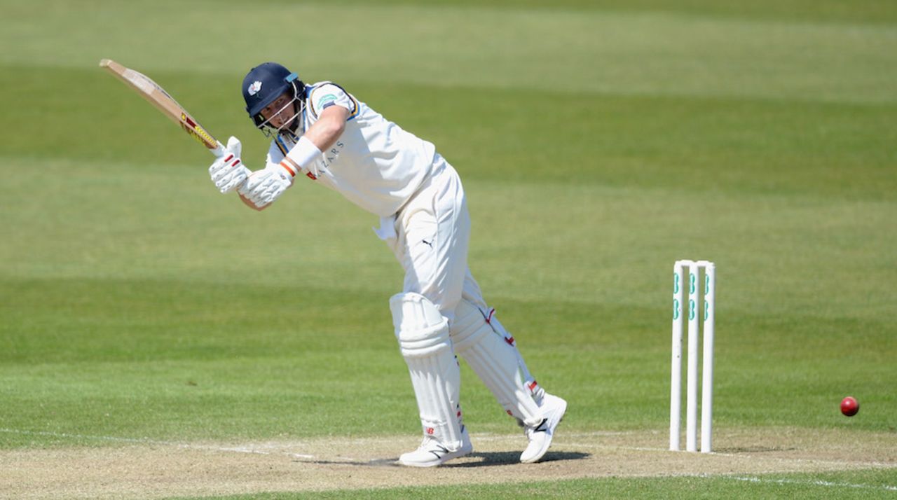 Joe Root whips through the leg side, Yorkshire v Surrey, County Championship, Division One, Headingley, 2nd day, May 9, 2016