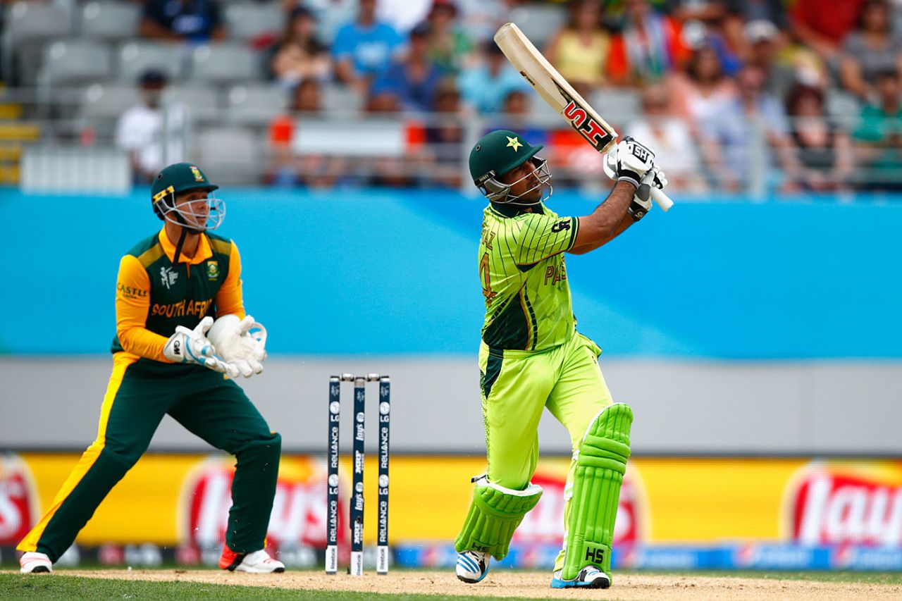 Sarfraz Ahmed scored a quick 49, Pakistan v South Africa, World Cup 2015, Group B, Auckland, March 7, 2015