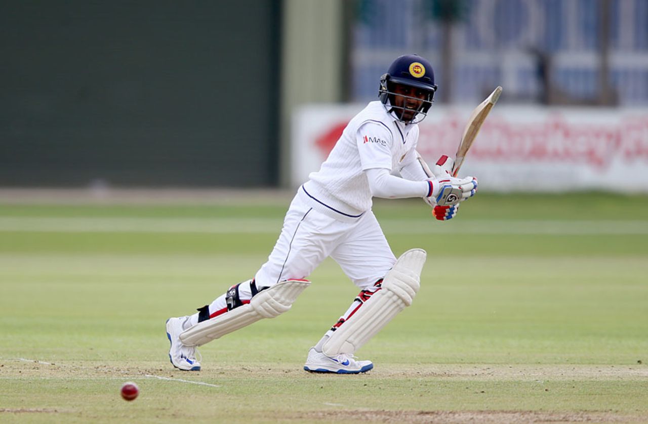 Kaushal Silva made 38 on the opening morning, Leicestershire v Sri Lankans, Tour match, Grace Road, 1st day, May 13, 2016
