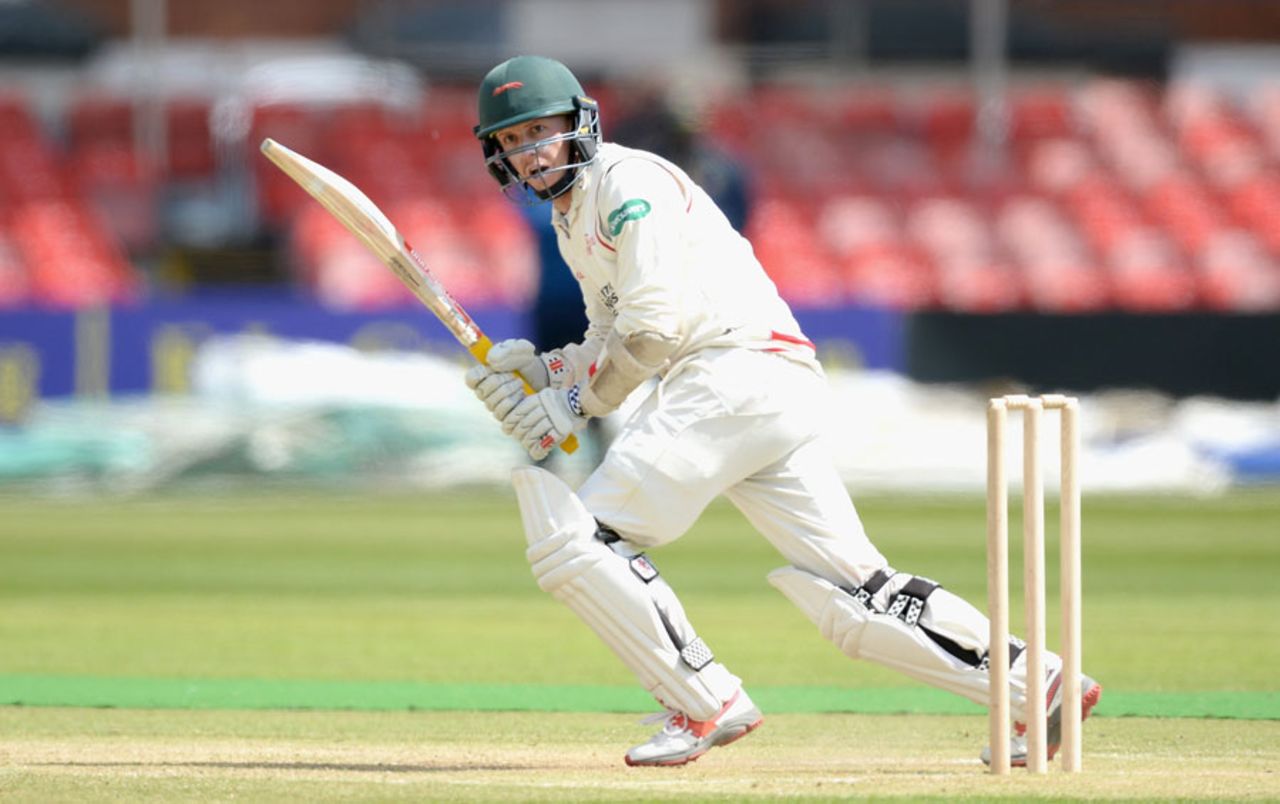 Angus Robson got the innings off to a sold start, Leicestershire v Sri Lankans, Tour match, Grace Road, 2nd day, May 14, 2016