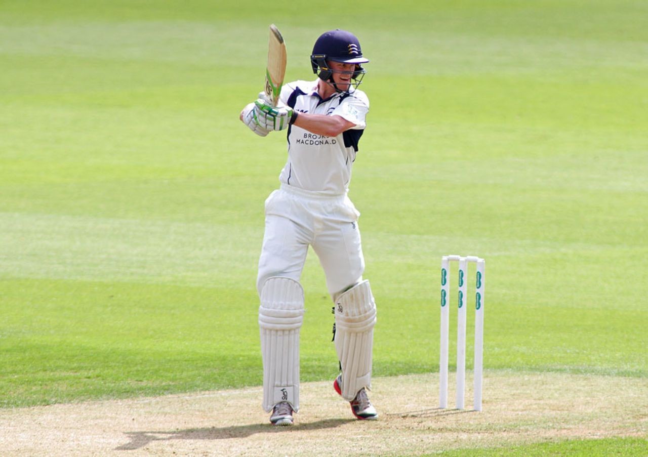Nick Gubbins raced to a half-century, Surrey v Middlesex, County Championship, Division One, The Oval, 1st day, May 15, 2016