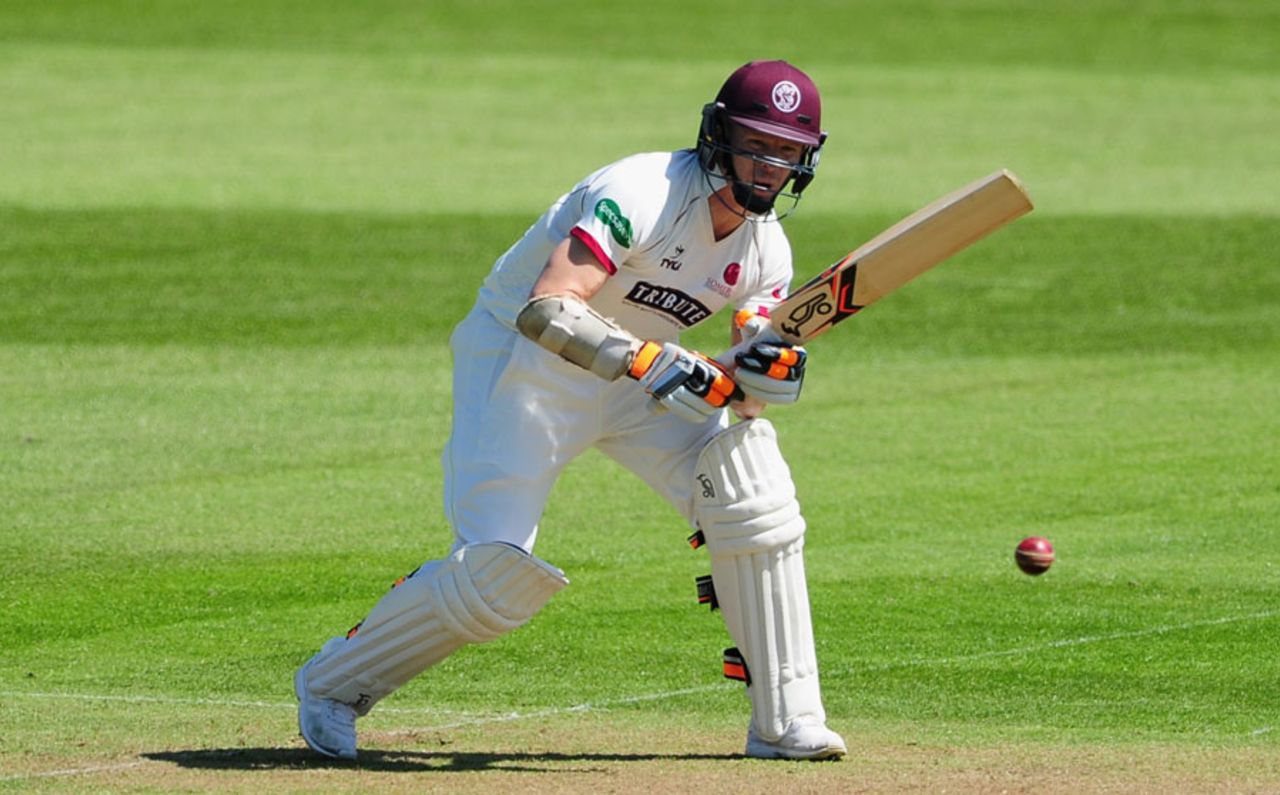 Chris Rogers put on another solid stand with Marcus Trescothick, Somerset v Yorkshire, County Championship, Division One, Taunton, 1st day, May 15, 2016