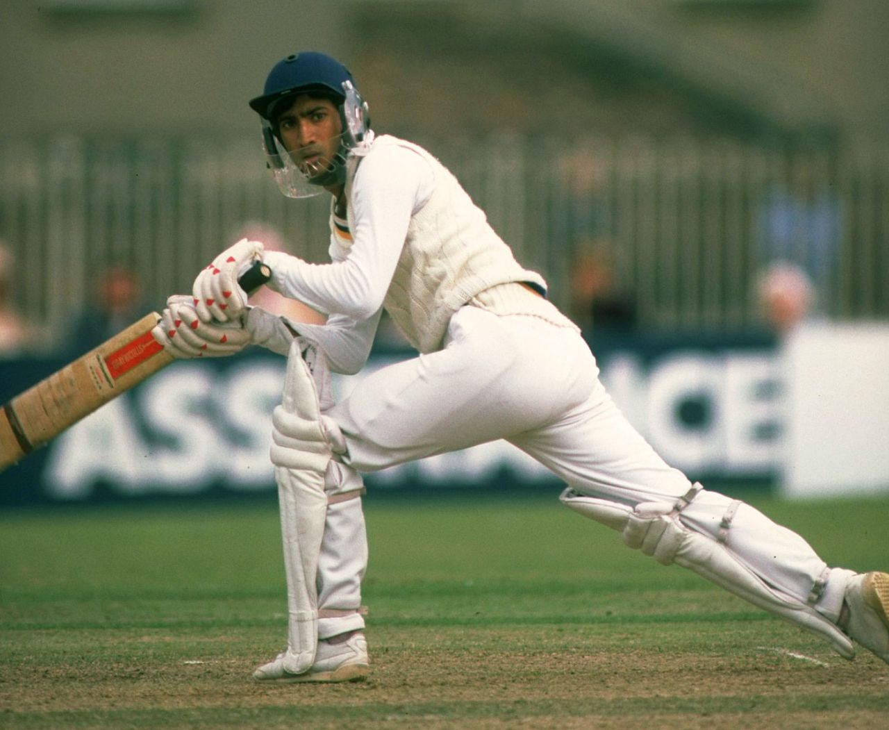 Sidath Wettimuny batting in England, August 1984