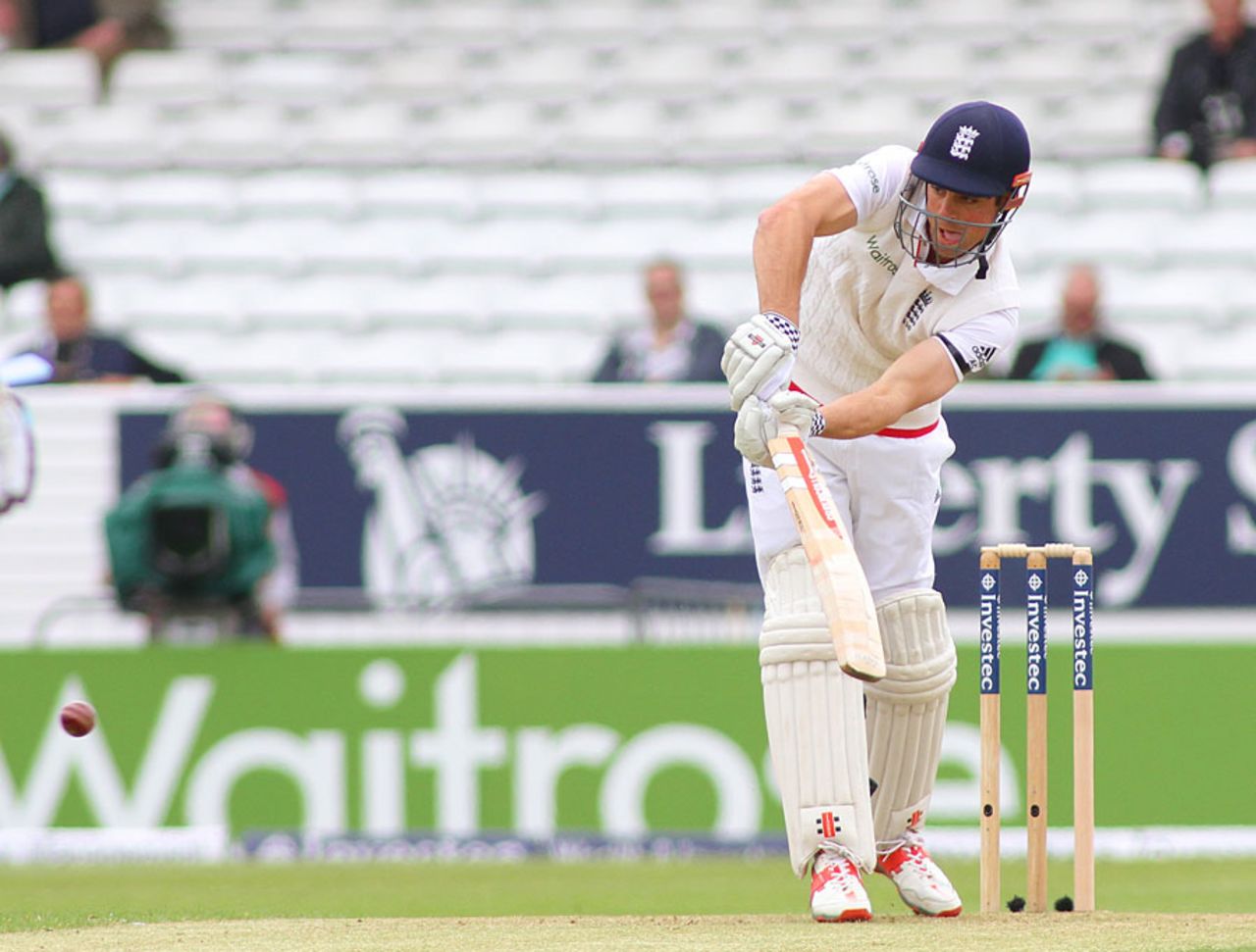 Alastair Cook flicks off his pads, England v Sri Lanka, 1st Test, Headingley, 1st day, May 19, 2016