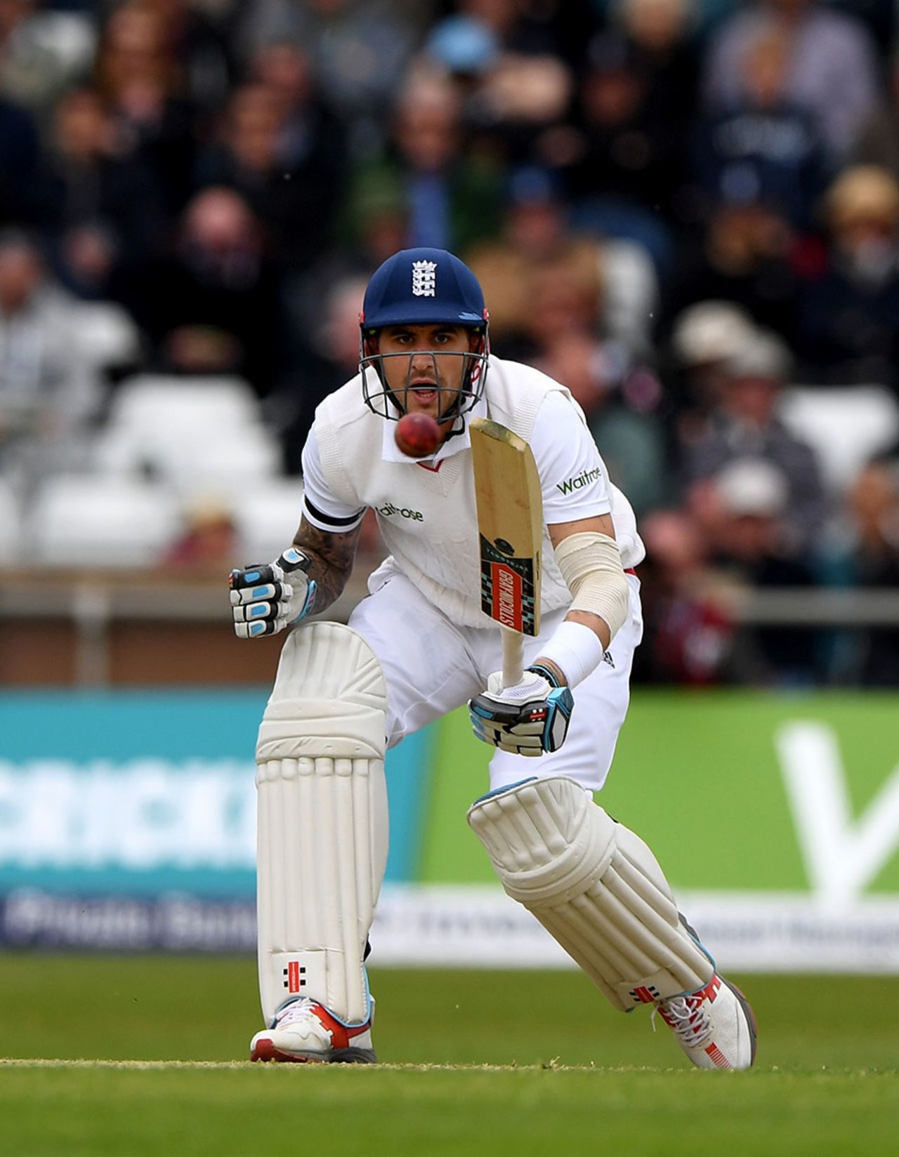 Alex Hales played watchfully for his half-century, England v Sri Lanka, 1st Test, Headingley, 1st day, May 19, 2016