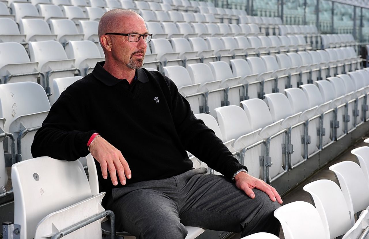 Somerset director of cricket Matthew Maynard during the club's photocall at The County Ground, Taunton, March 17, 2015