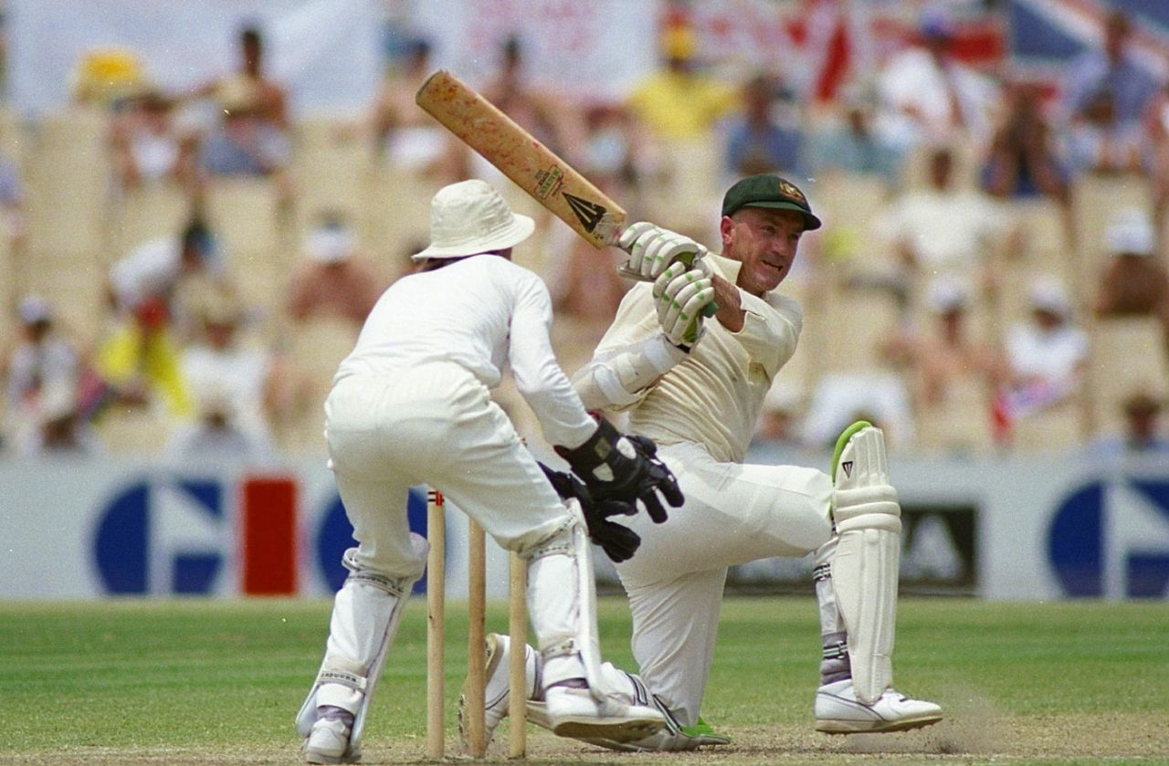 Greg Matthews scored 128, Australia v England, The Ashes, 3rd Test, Sydney, January 5, 1991