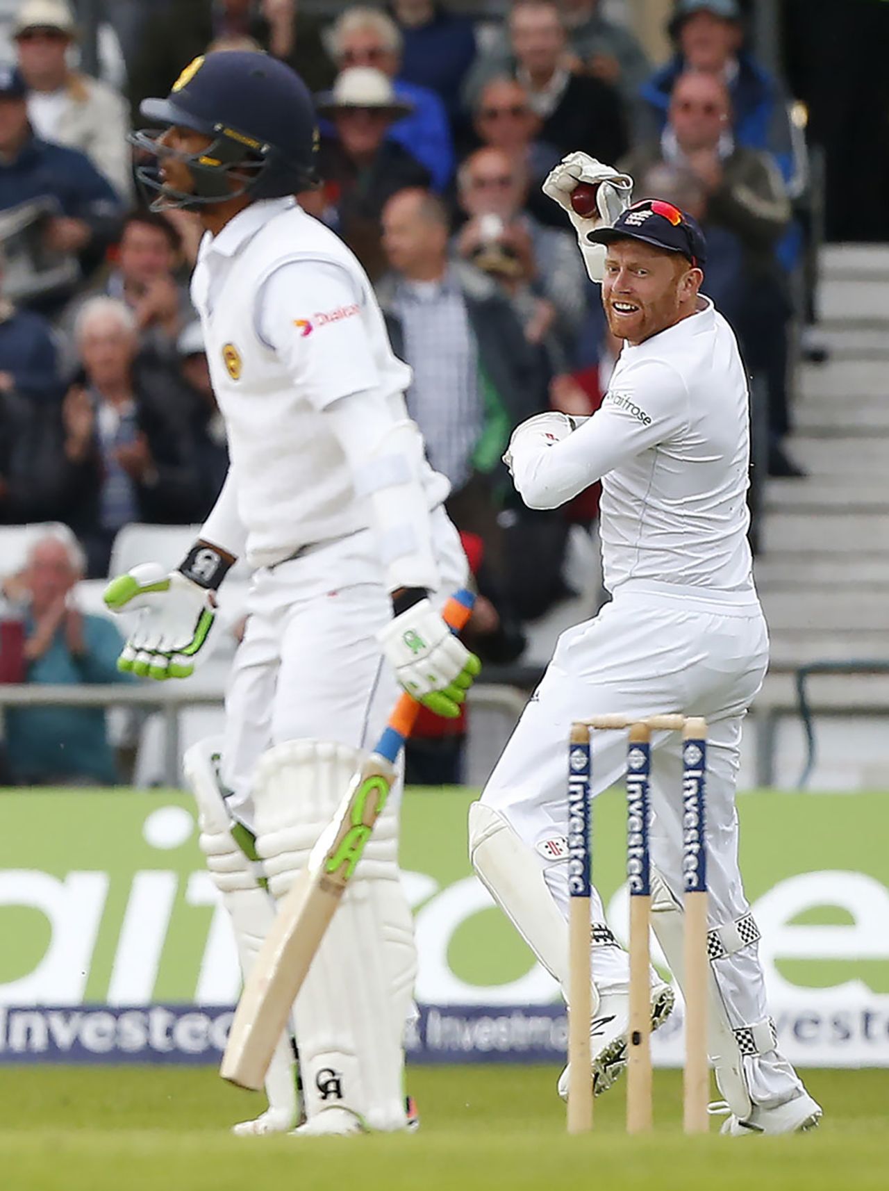 Jonny Bairstow took five catches to follow his hundred, England v Sri Lanka, 1st Test, Headingley, 2nd day, May 20, 2016