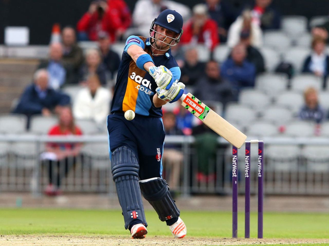 Hamish Rutherford smacked 71 off 40 balls, Lancashire v Derbyshire, NatWest T20 Blast, North Group, May 21, 2016