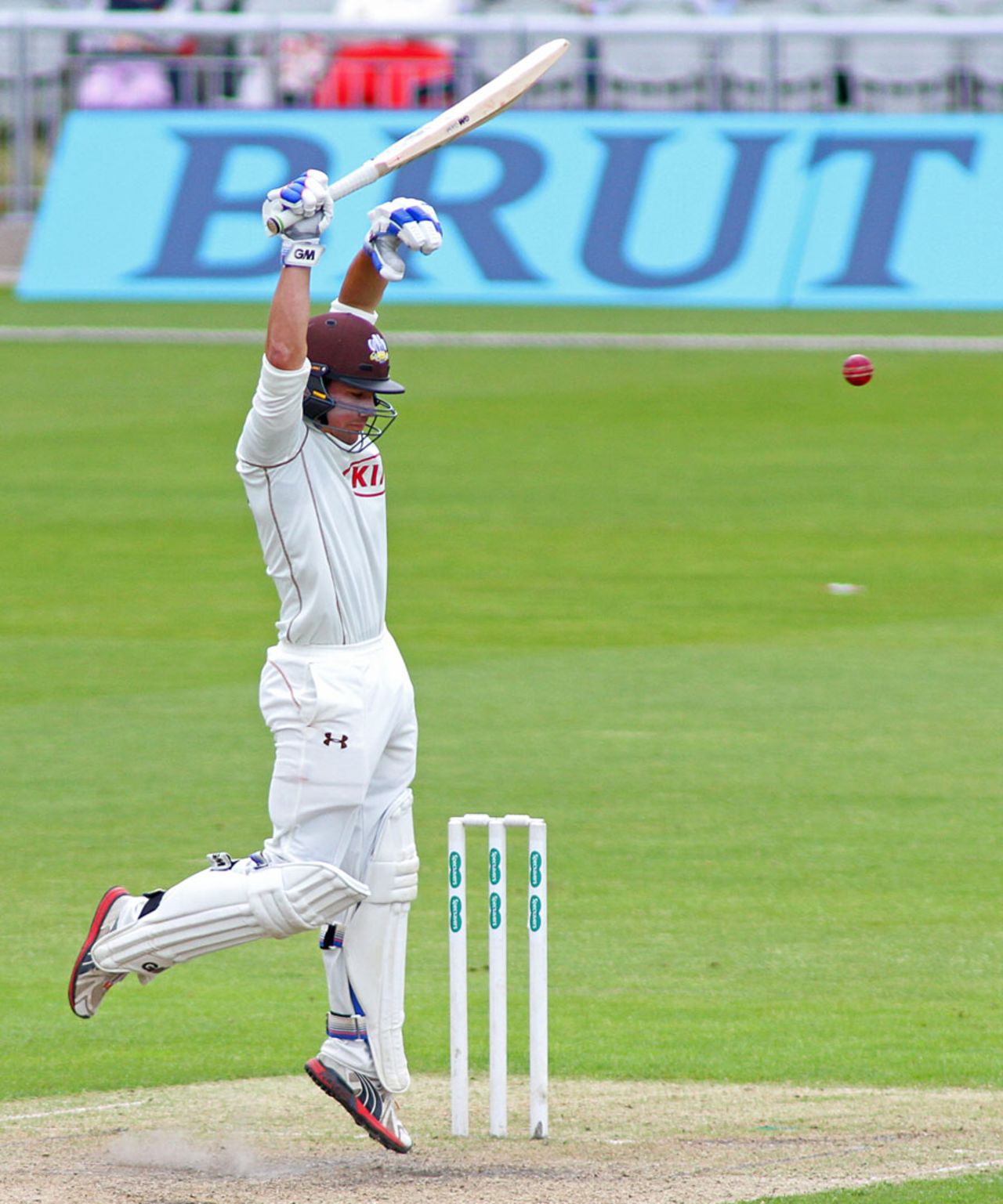 Rory Burns evades a delivery, Lancashire v Surrey, County Championship, Division One, Old Trafford, 1st day, May 22, 2016